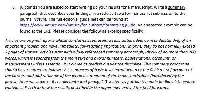 6 6 Points You Are Asked To Start Writing Up Yo Chegg Com