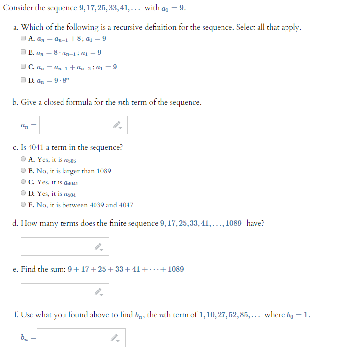 recursive sequence