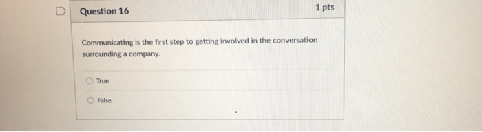 Solved D Question 13 1 pts Key components to e-marketing | Chegg.com
