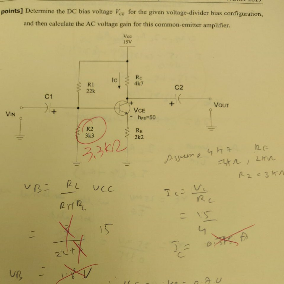 Solved points] Determine the DC bias voltage Va for the | Chegg.com