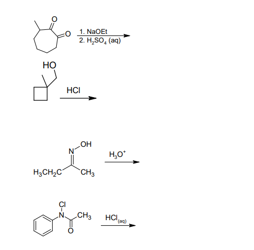 Solved 5. Complete The Following Reactions. | Chegg.com