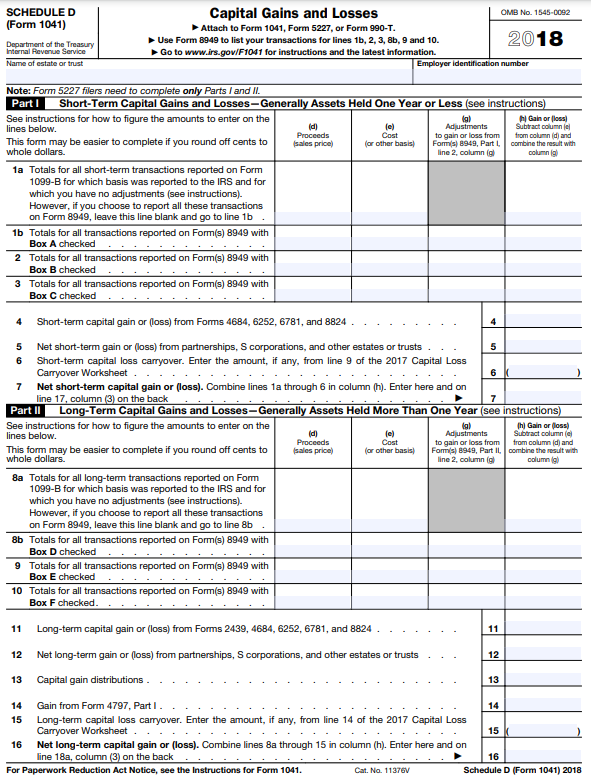 Schedule D Tax Worksheet Calculator 7797