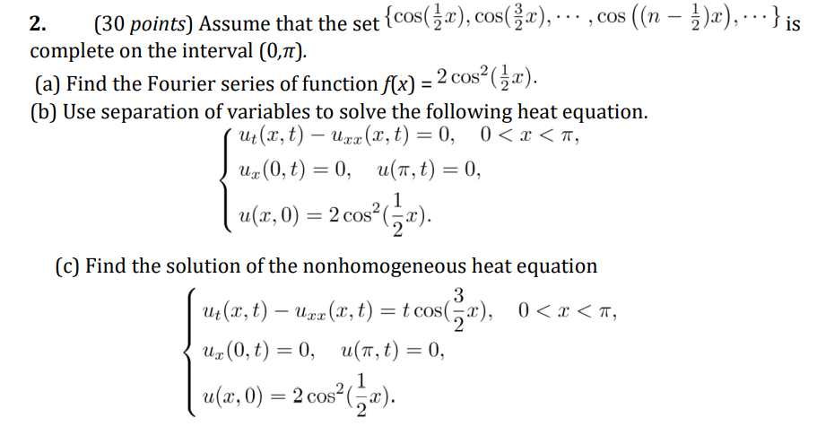 Solved This Is A 3 Part Partial Differential Equations | Chegg.com