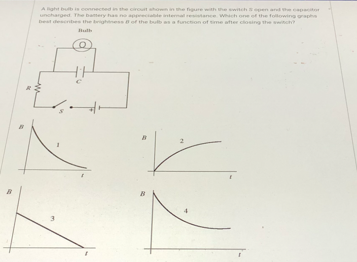 Solved A Light Bulb Is Connected In The Circuit Shown In The | Chegg.com