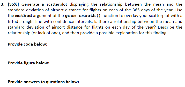 Please analyze the flights data frame included in | Chegg.com