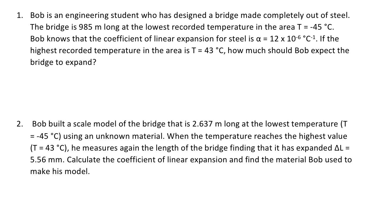 Solved 1 Bob Is An Engineering Student Who Has Designed Chegg Com