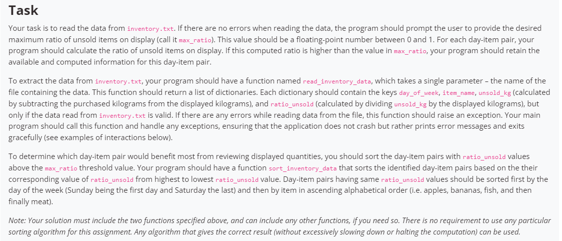 Solved AimsDevelop a Python program to solve a problemFollow | Chegg.com