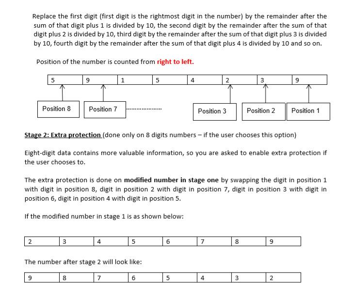 Solved Replace the first digit (first digit is the | Chegg.com