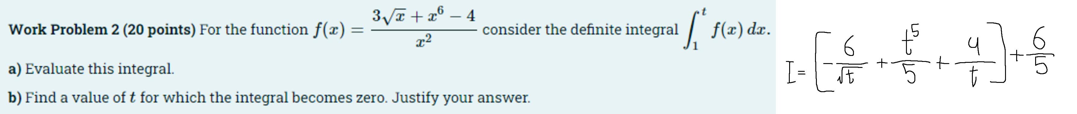 Solved I have already solved the first part ( the integral ) | Chegg.com