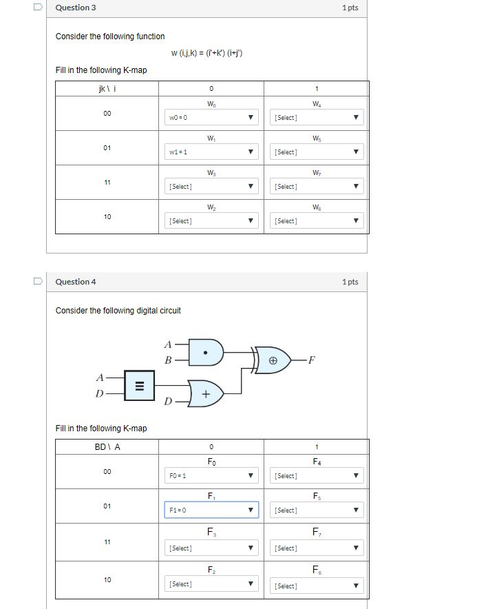Solved DI Question 3 1 pts Consider the following function | Chegg.com