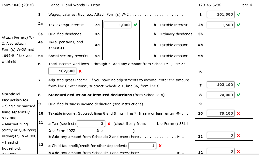 Note This problem is for the 2018 tax year. Lance H.