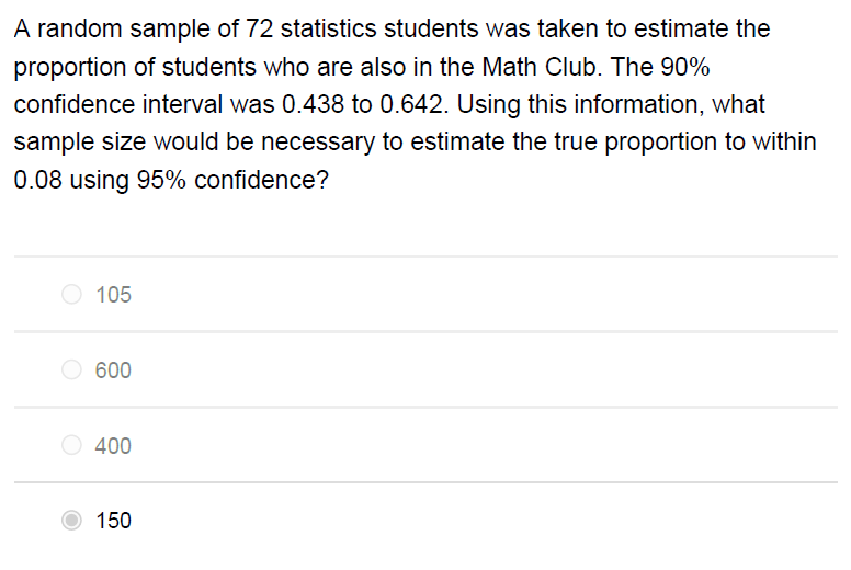 Solved A random sample of 72 statistics students was taken | Chegg.com