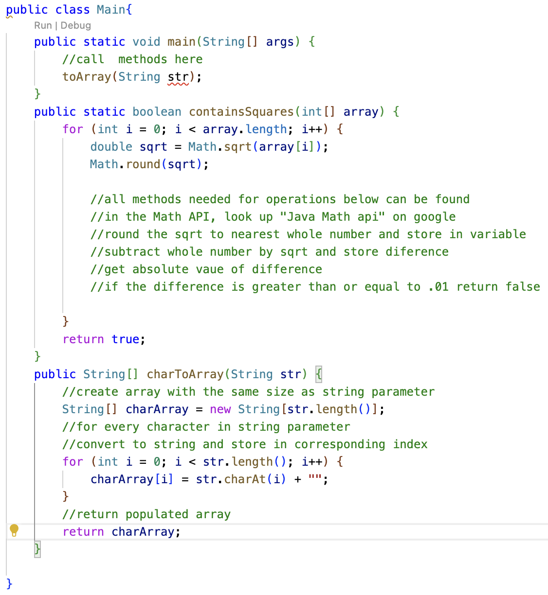 Solved please helpfirst method is supposed to return true if | Chegg.com