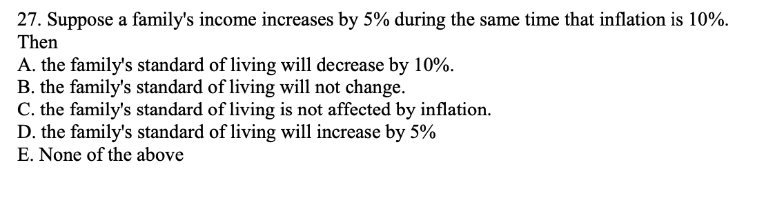 Solved Economic Cost of Unemployment Suppose we have the | Chegg.com