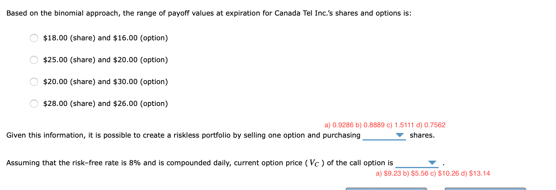 Solved 5. Option pricing - Single-period binomial approach | Chegg.com