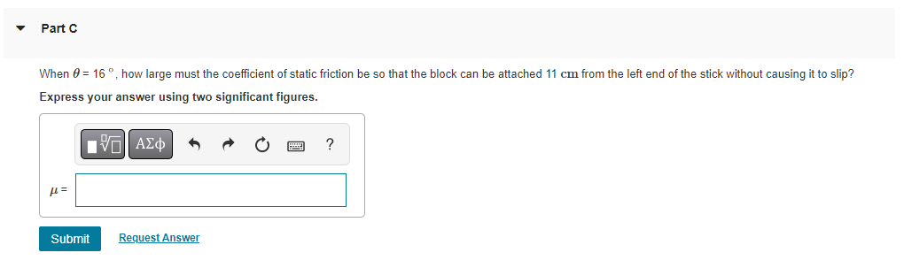 Solved One end of a uniform meter stick is placed against a | Chegg.com