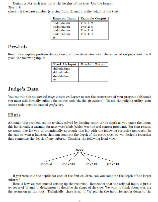 Solved Lab 9: Tree Grafting 1 Submission Please submit the | Chegg.com