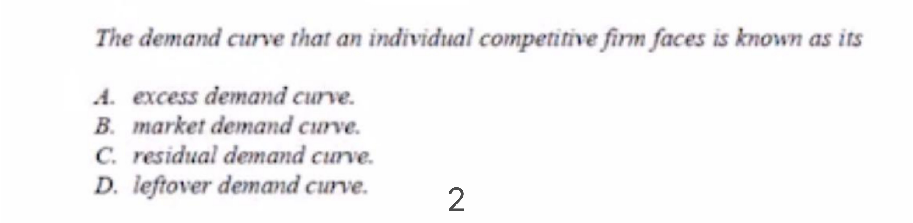 market & individual demand curves | definition &... Solved The demand curve that an individual competitive firm | Chegg.com