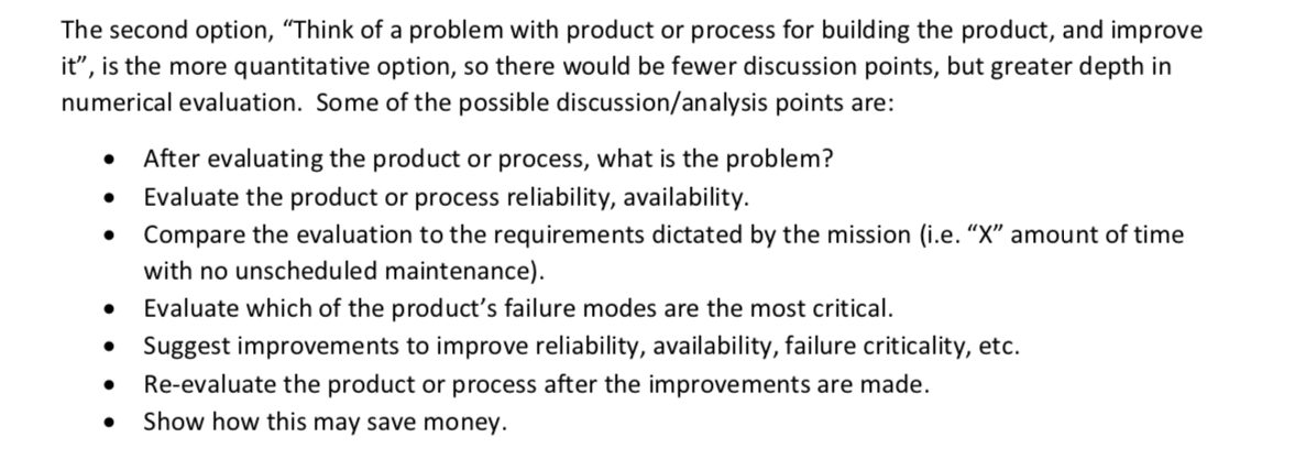 The second option, “Think of a problem with product | Chegg.com