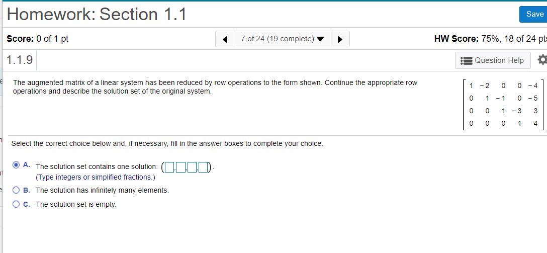 Solved Solve The System. Select The Correct Choice Below | Chegg.com