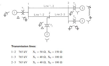 The Single-line Diagram Of A Three-phase Power System 