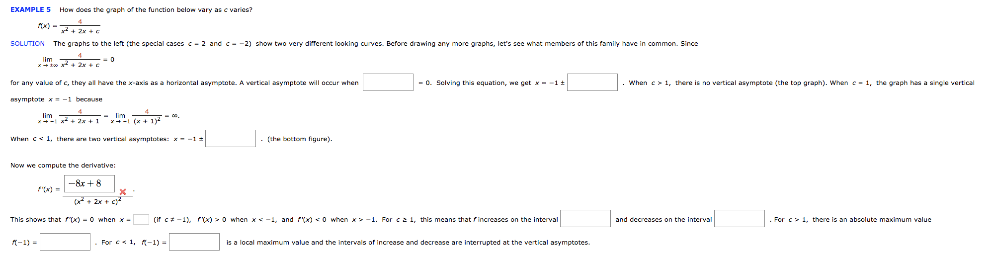 EXAMPLE 5 How does the graph of the function below | Chegg.com