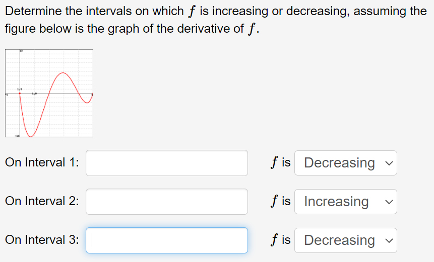 Solved Determine the intervals on which f is increasing or | Chegg.com