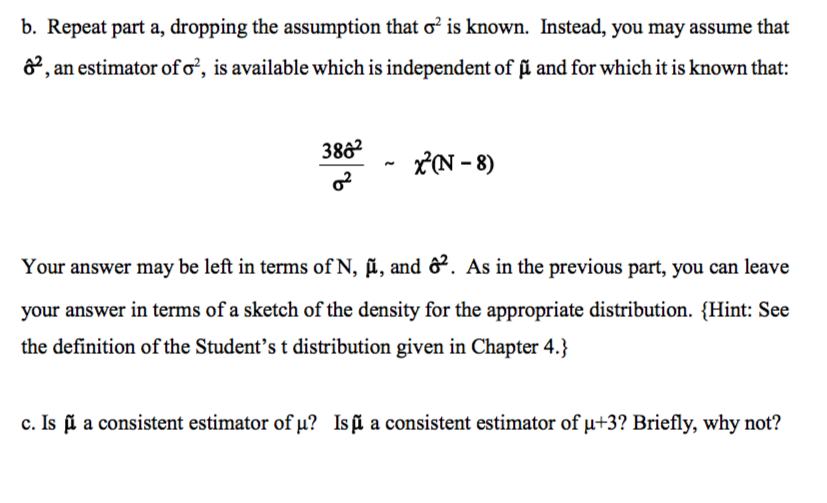 2 Assume That N U 3 Oʻ 25 Is An Estimator Of Chegg Com