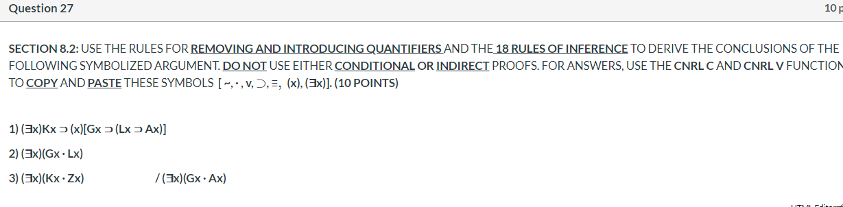 Solved Question 27 10 SECTION 8.2: USE THE RULES FOR | Chegg.com