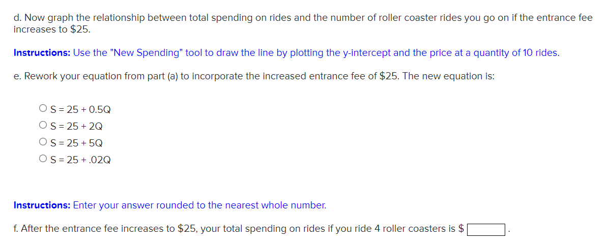 Solved The entrance fee at your local amusement park is 20