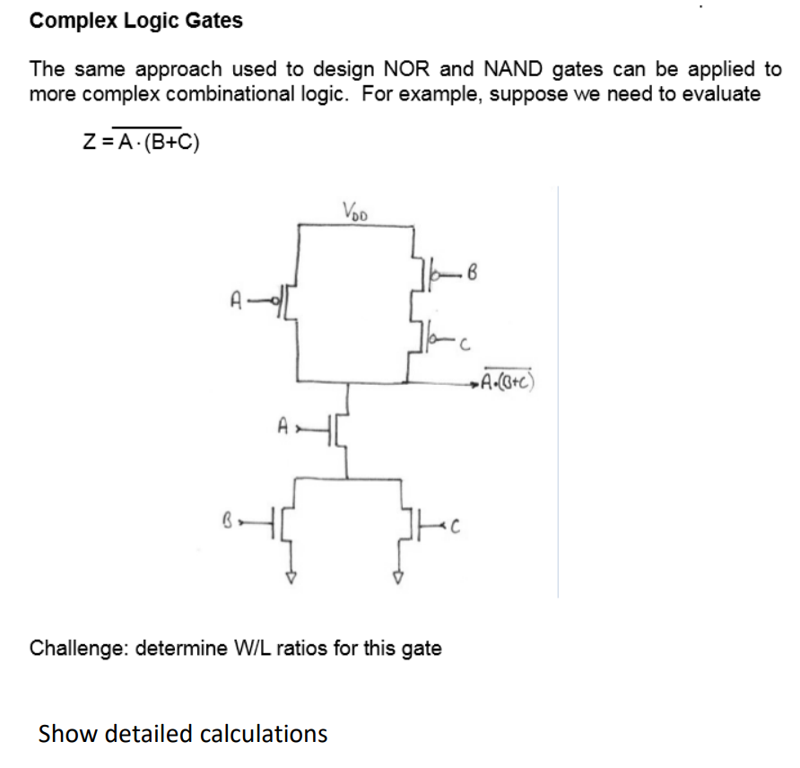 Solved Complex Logic Gates The same approach used to design | Chegg.com