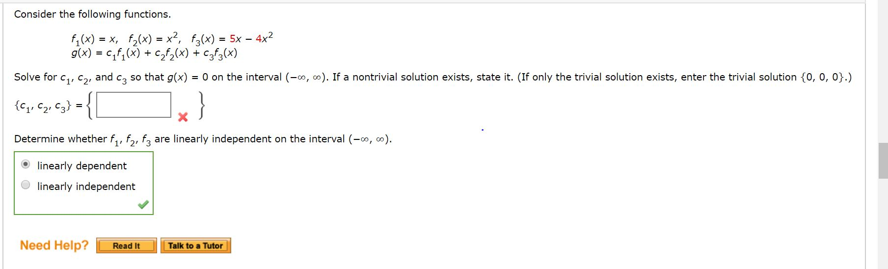 Solved Consider The Following Functions F1 X X F2 X