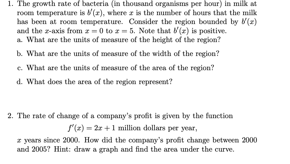 Solved 3. The following graph gives the rate of change g' in | Chegg.com