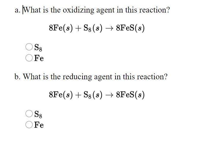 solved-a-what-is-the-oxidizing-agent-in-this-reaction-chegg