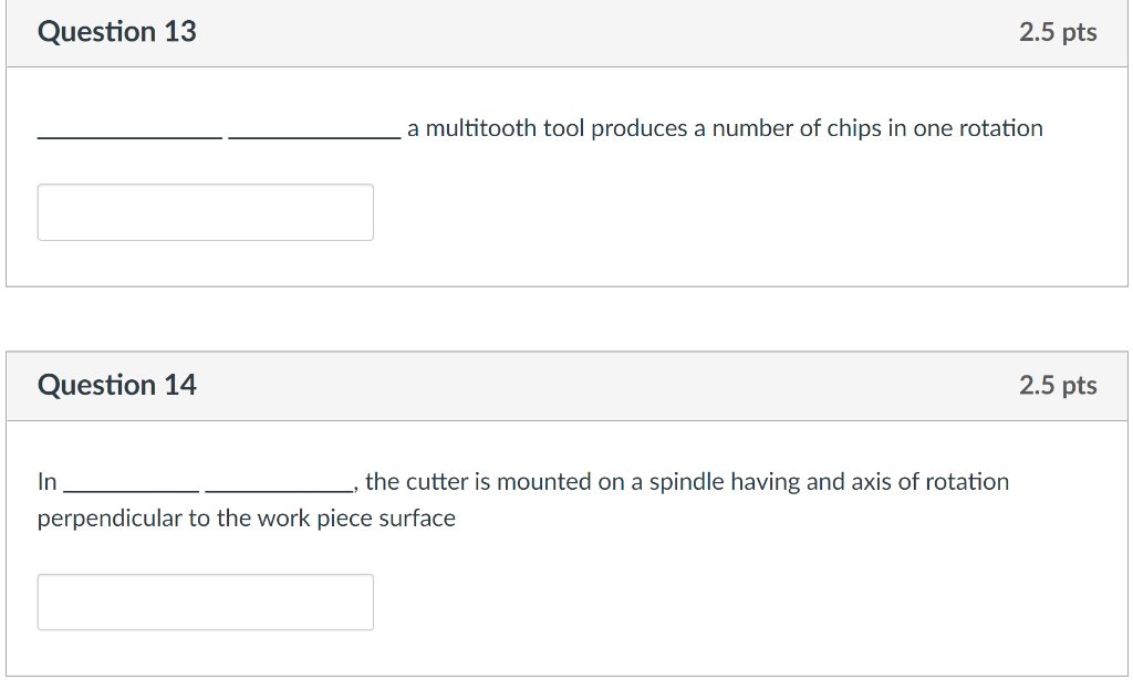Solved a multitooth tool produces a number of chips in one | Chegg.com