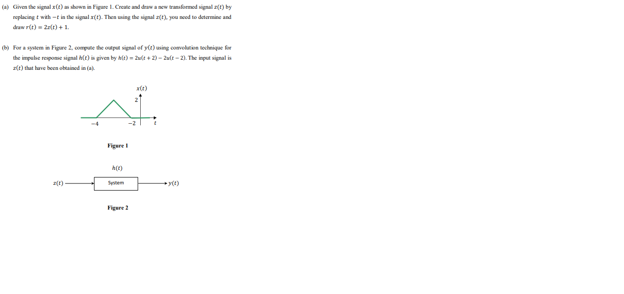 Solved (6) For a system in Figure 2, compute the output | Chegg.com