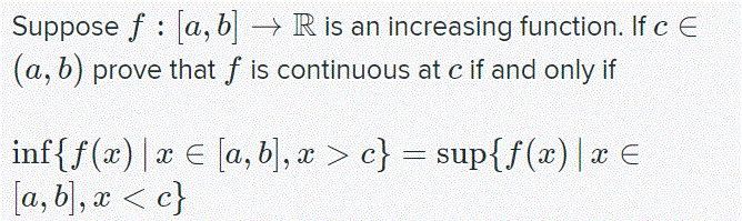 Solved Suppose F : [a, B] → R Is An Increasing Function. If | Chegg.com