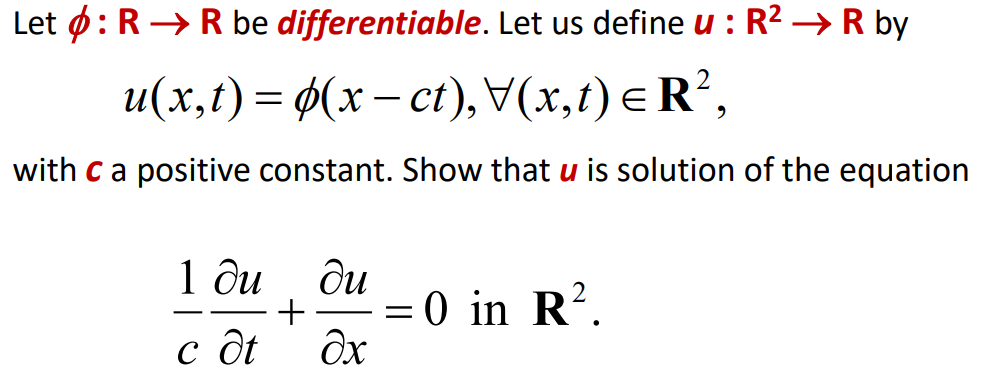 Solved Let O R R Be Differentiable Let Us Define U Chegg Com