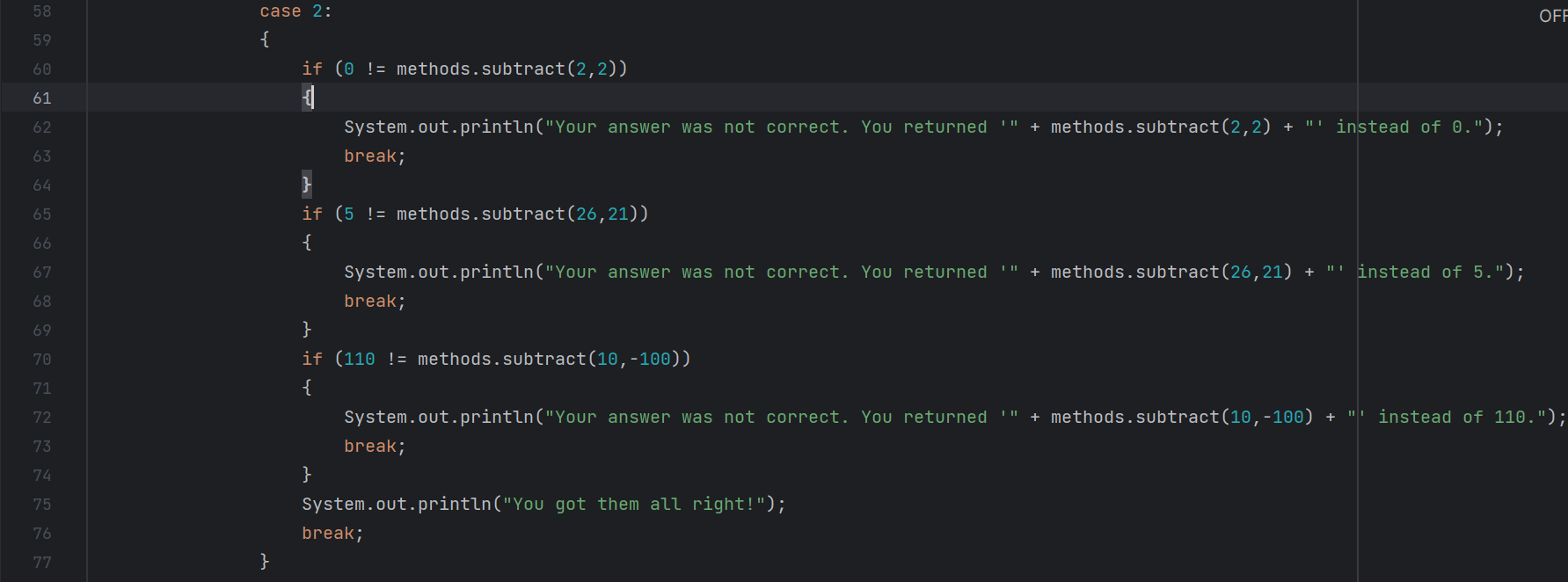 Solved Program Two - Method TesterPlease complete the | Chegg.com