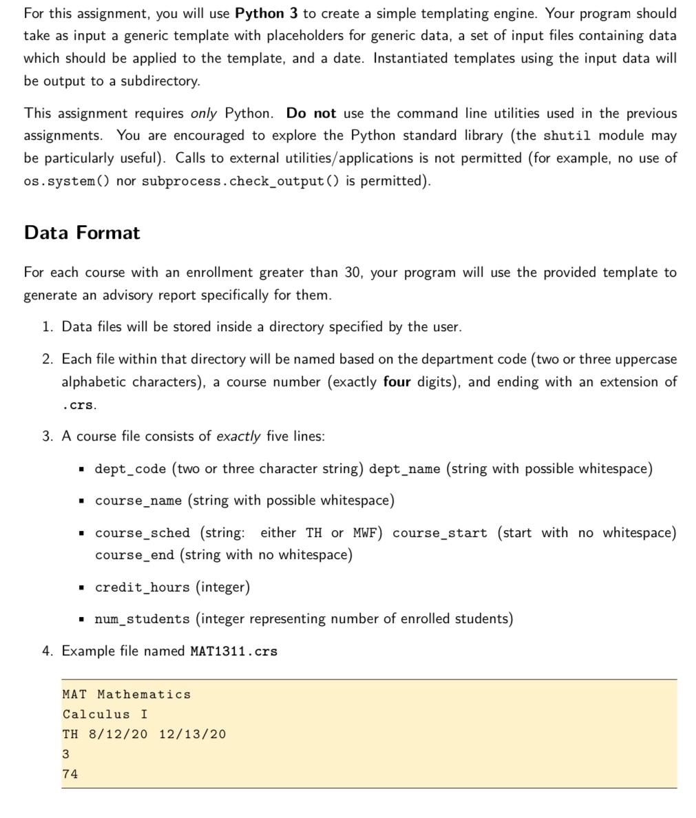 Solved] Please use Python In this assignment we will be implementing a  3D