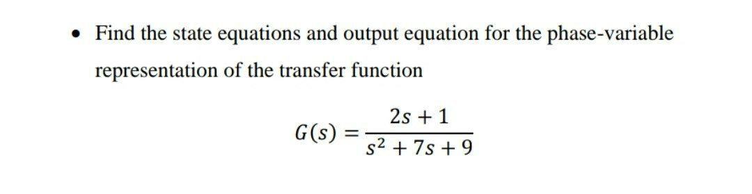 Solved • Find the state equations and output equation for | Chegg.com