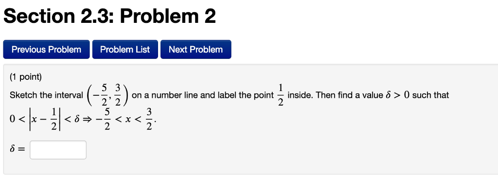 Solved Section 2.3: Problem 2 Previous Problem Problem List | Chegg.com