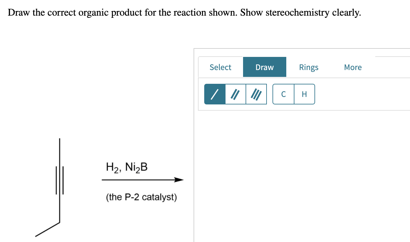 Solved Draw the correct organic product for the reaction