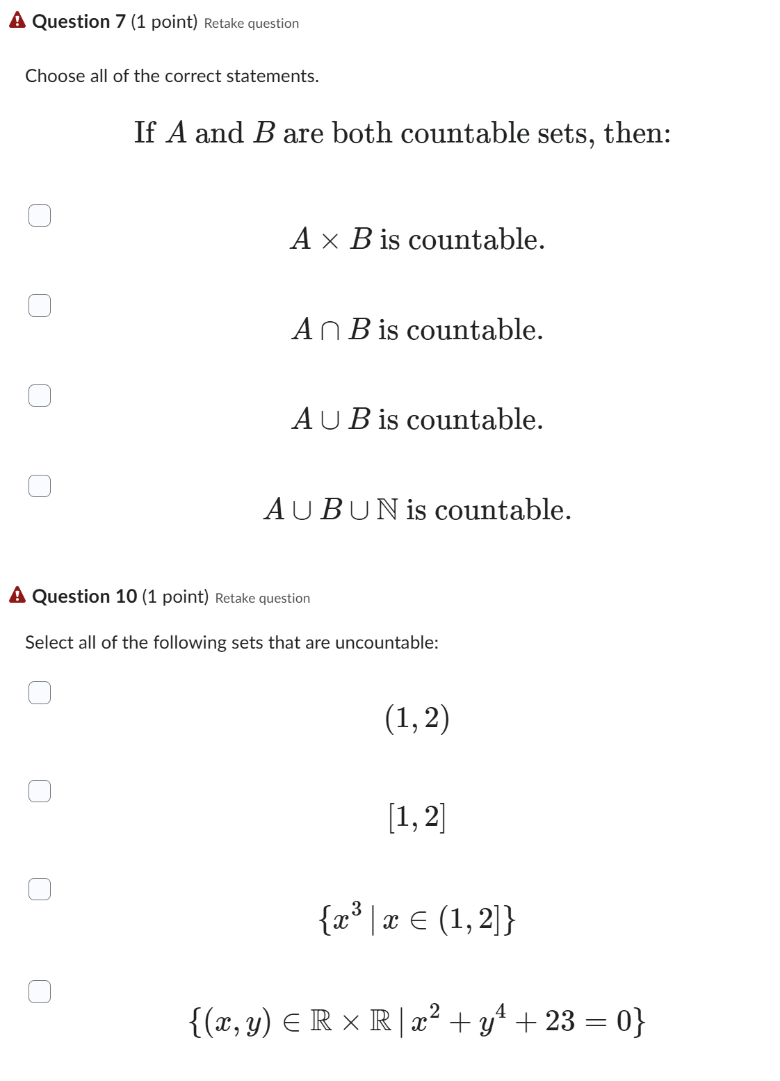 Solved please help, I got these questions wrong. For | Chegg.com