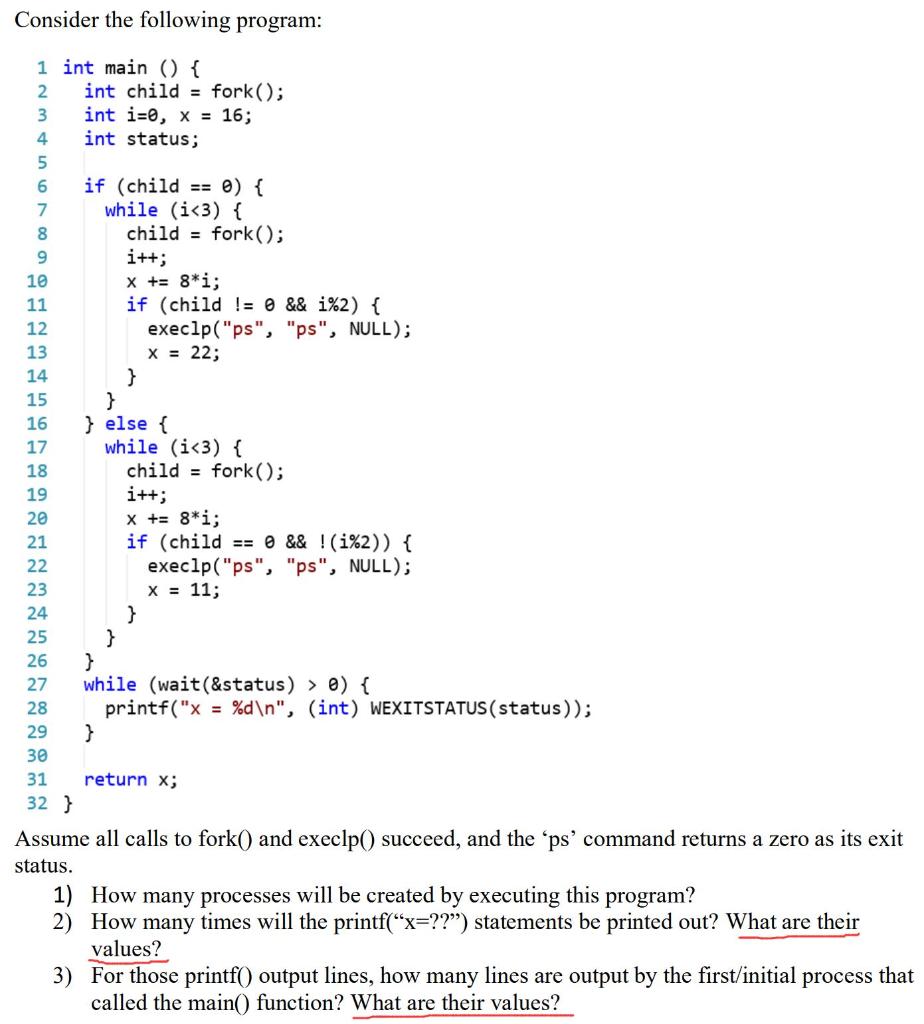 Solved A few pieces are missing from the following program