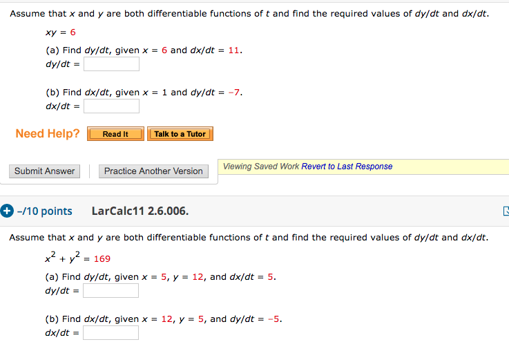 Solved Assume That X And Y Are Both Differentiable Functions