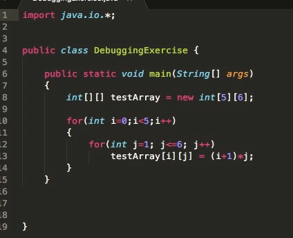 Solved Download the file DebuggingExercise.java and create a | Chegg.com