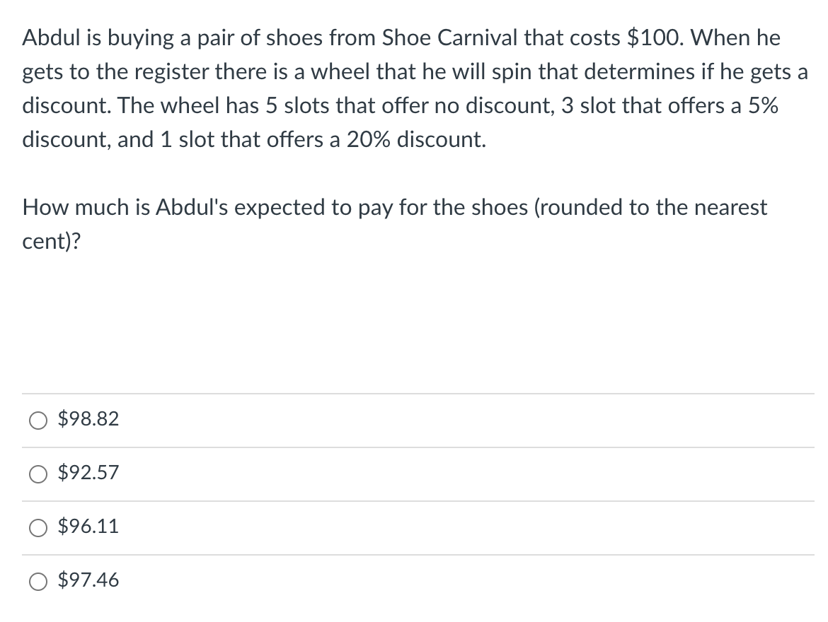 Shoe on sale carnival wheel