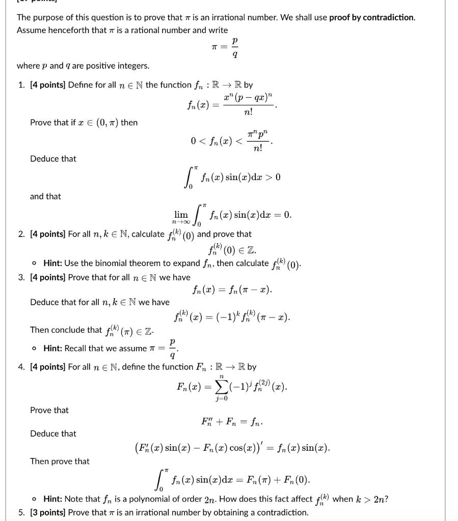 Solved The purpose of this question is to prove that it is | Chegg.com