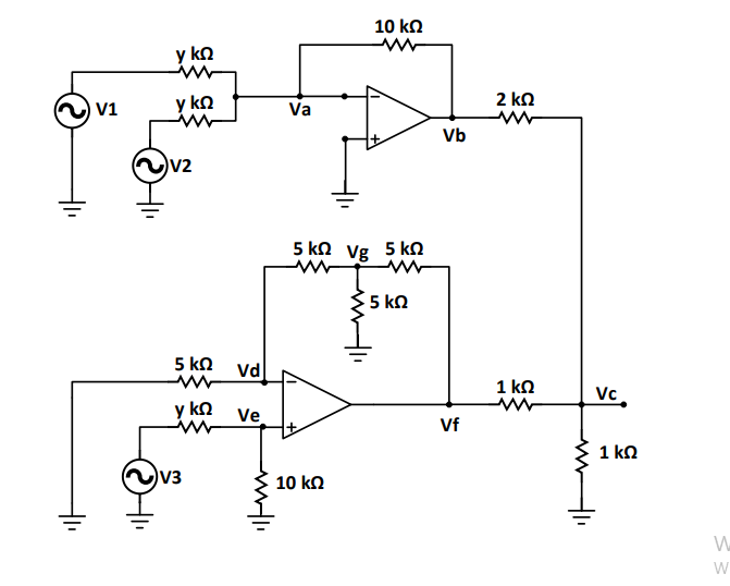 Solved In the circuit with an ideal operational amplifier | Chegg.com